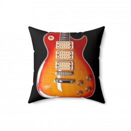 KISS Ace Frehley Gibson Les Paul Pillow Spun Polyester Square Pillow gift
