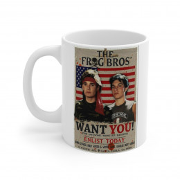 The Frog Bros from The Lost Boys white Mug 11oz