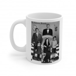 The Addams Family original cast  Ceramic white Mug 11oz
