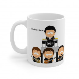South Park Beatles Ed Sullivan white Mug 11oz