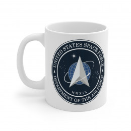 United States Space Force Dept of the Air Force white Mug 11oz