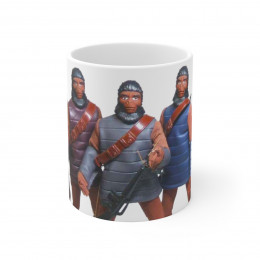Mego Planet Of The Apes Action Figure soldiers white Mug 11oz