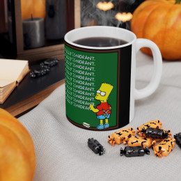 Bart Simpson I will not argue with the willfully ignorant white Mug 11oz