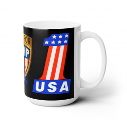 Bikers for Trump 2024 USA number 1  Ceramic Mug 15oz