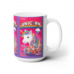 Unicorn Breakfast Cereal   Ceramic Mug 15oz