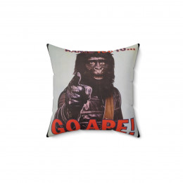 Planet Of The Apes Go Ape Mego Ad Pillow Spun Polyester Square Pillow gift