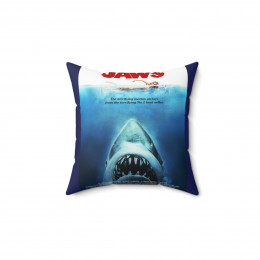 JAWS Spun Polyester Square Pillow